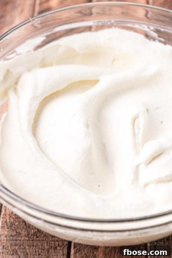Whipped cream in a bowl.