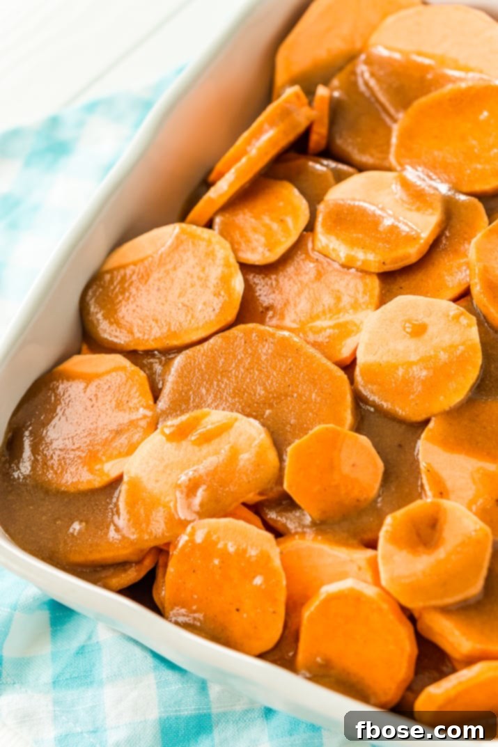 Candied Yams are a Thanksgiving classic, often made with sweet potatoes, butter, sugar, honey, and warm spices.