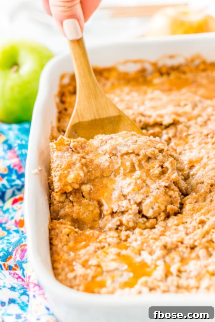 Apple Dump Cake is a 4-ingredient recipe that results in a delicious fall dessert somewhere between apple cake and apple crisp!