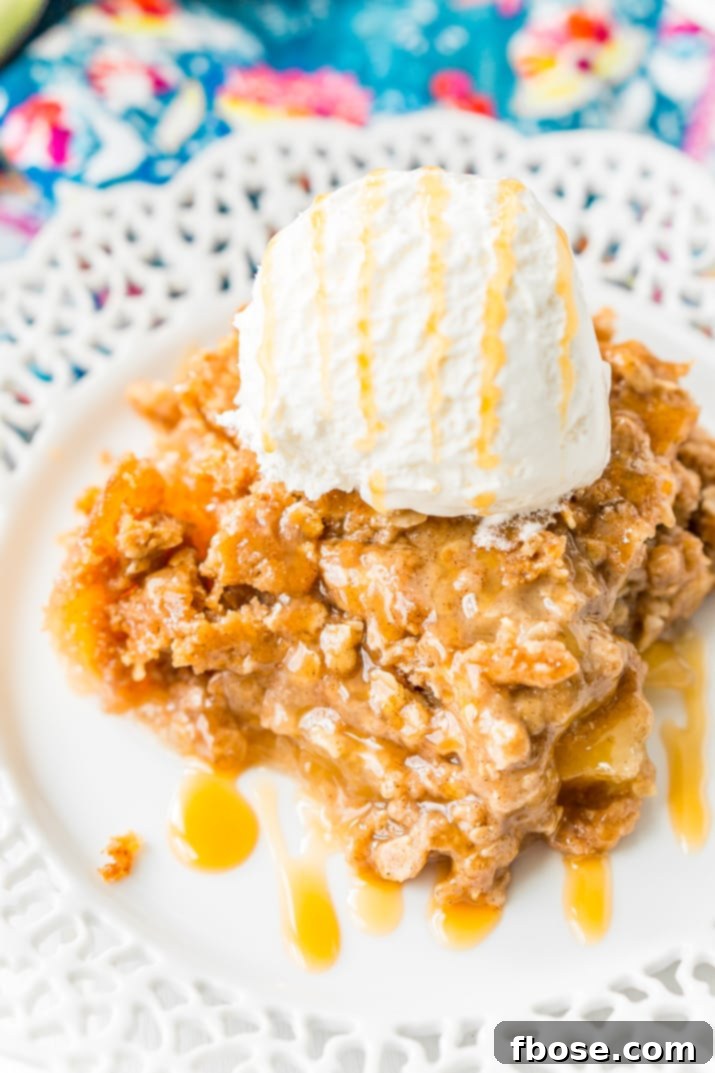 Apple Dump Cake is a 4-ingredient recipe that results in a delicious fall dessert somewhere between apple cake and apple crisp!