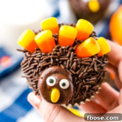 Delicious Turkey Cupcakes for Thanksgiving