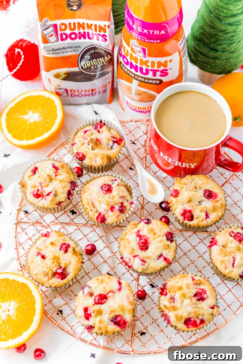 Bright Cranberry Orange Muffins 3 Cranberry Orange Muffins are a delicious and festive breakfast loaded with fresh juicy berries and laced with orange zest.