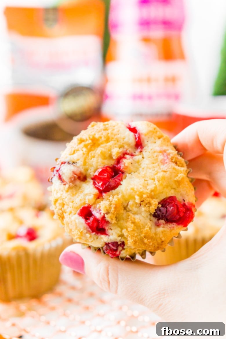 Bright Cranberry Orange Muffins 5 Cranberry Orange Muffins are a delicious and festive breakfast loaded with fresh juicy berries and laced with orange zest.
