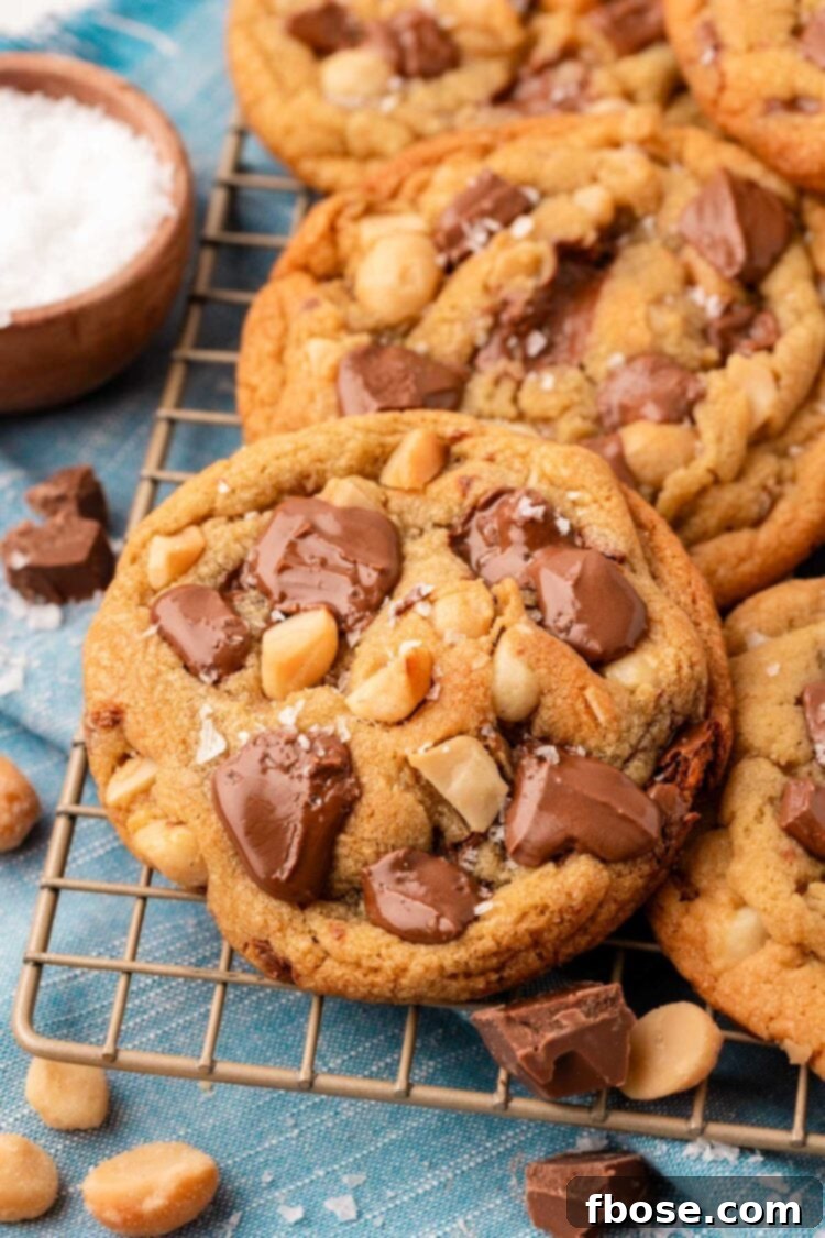 Close up of Sausalito Cookies on a wire rack.