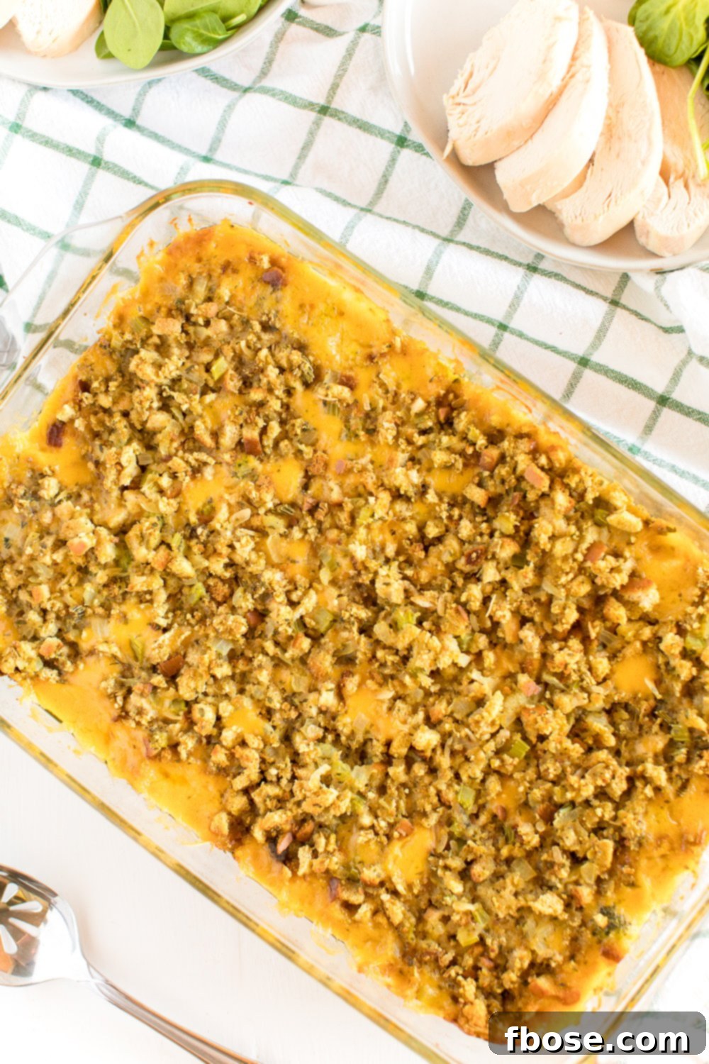 Broccoli Cheese Casserole presented in a classic 9x13-inch baking dish, ready to be served.