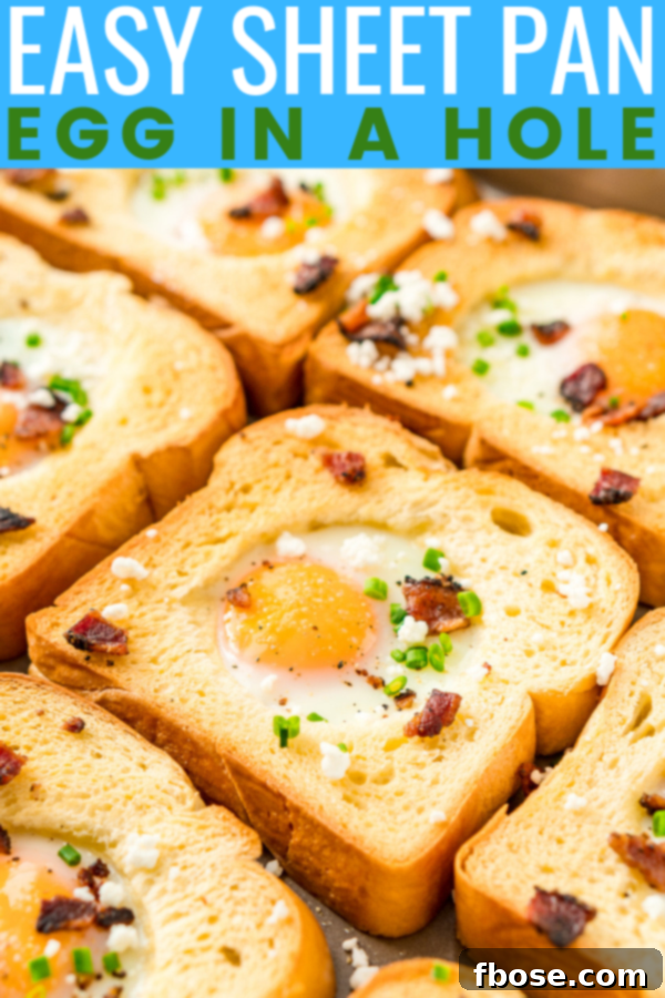 Sheet Pan Egg In A Hole Recipe Pin
