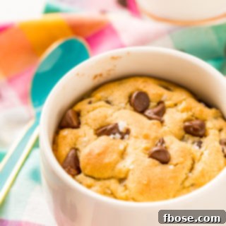 This Chocolate Chip Cookie For One is the perfect individual dessert when you're craving something sweet and don't want to make a huge batch of cookies!