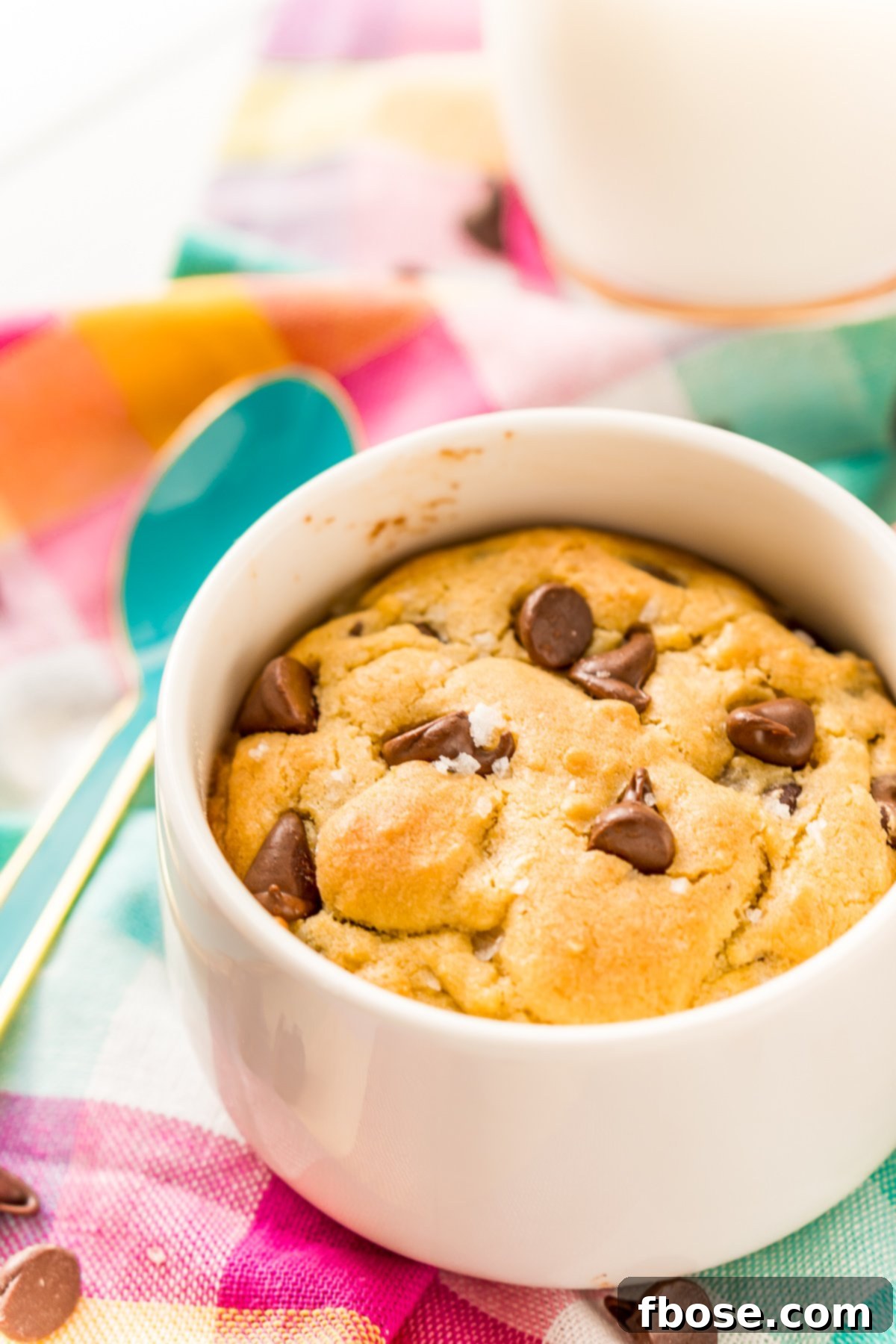 This Chocolate Chip Cookie For One is the perfect individual dessert when you're craving something sweet and don't want to make a huge batch of cookies!