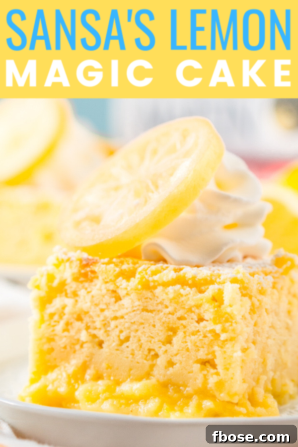 Inspired by Sansa's favorite dessert in Game of Thrones, these Lemon Cakes are a delicious and zesty magic cake that separates into different textured layers as it bakes!