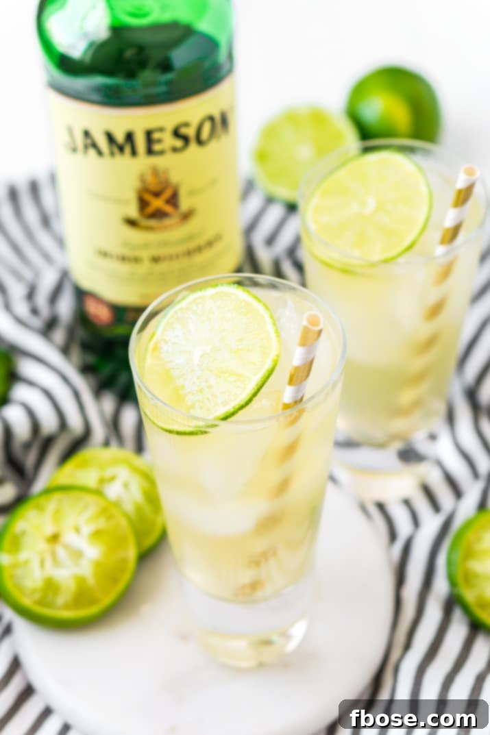 An irish mule cocktail in a glass on a white coaster.