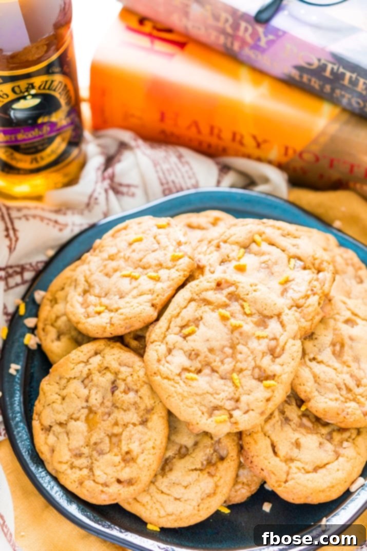 Butterbeer Cookies for Harry Potter Birthday Party