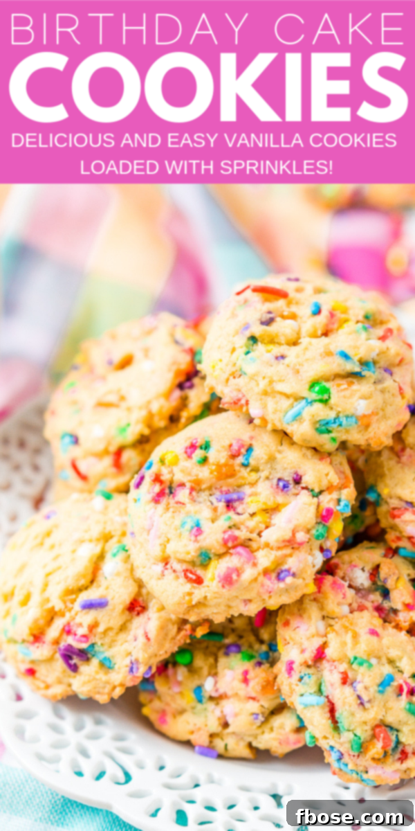 A vibrant collage of Birthday Cake Pudding Cookies, showcasing different angles and the festive sprinkles.