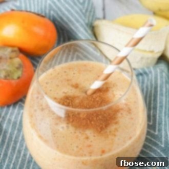 Cinnamon Persimmon Banana Smoothie