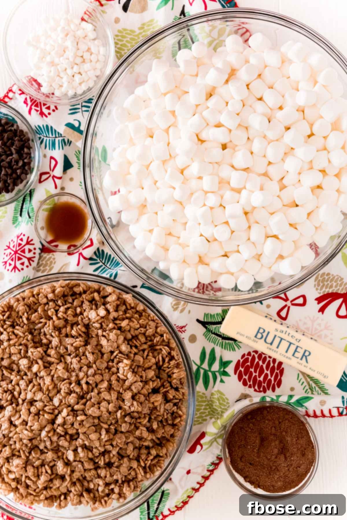 Toasty Cocoa Krispie Bars 3 Ingredients to make hot chocolate rice krispie treats.