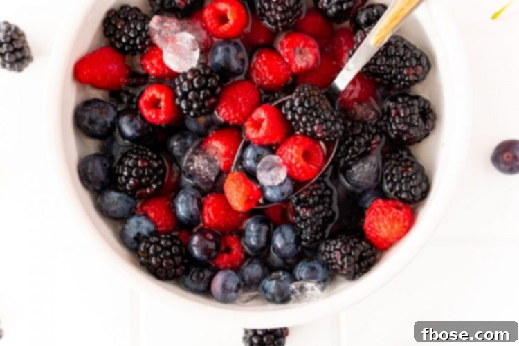 Nature's Cereal is a healthy and refreshing TikTok breakfast trend made with fresh berries, coconut water, and ice.