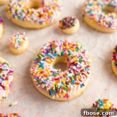 Delicious Donut Cookies with sprinkles