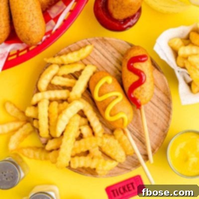 Delicious golden brown mini corn dogs on a plate, ready to be served.