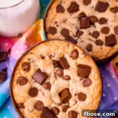 Disney num num cookies on a rainbow napkin with a glass of milk next to them.