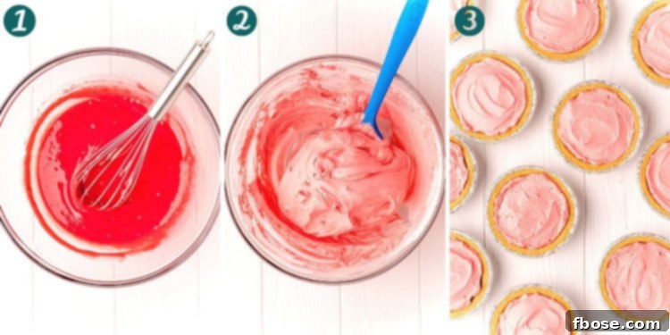 Step by step photo collage showing how to make kool-aid pie.