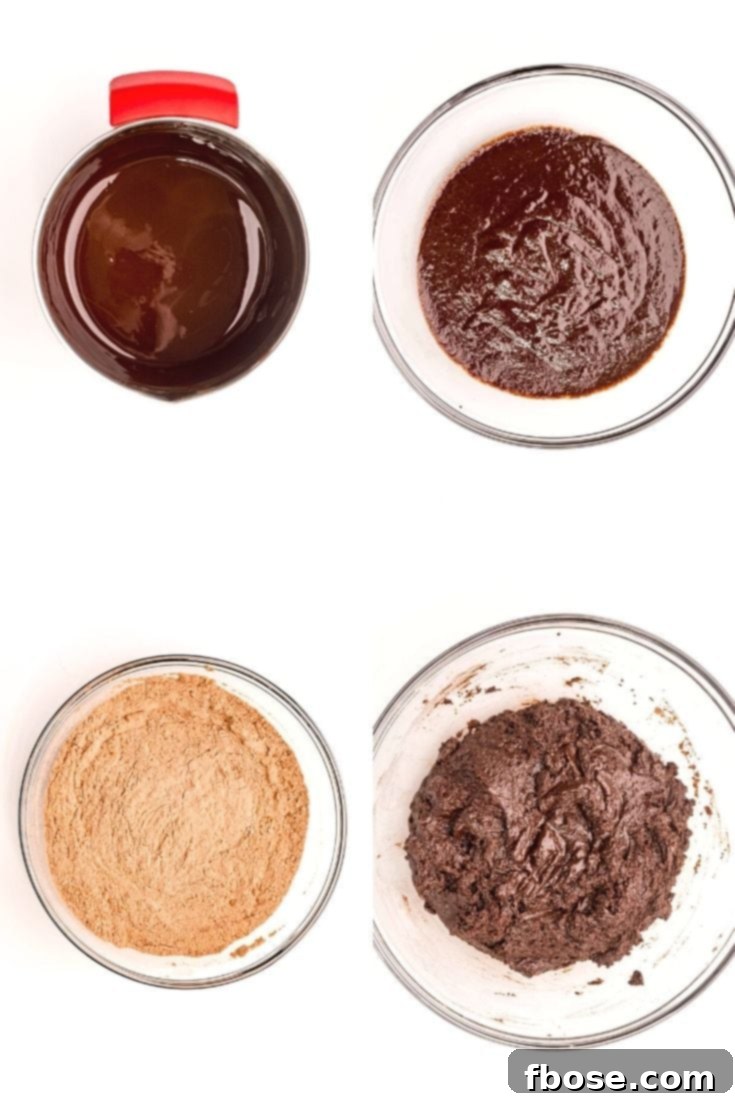 A step-by-step photo collage illustrating the process of making soft chocolate sugar cookies, from dough preparation to finished baked goods.