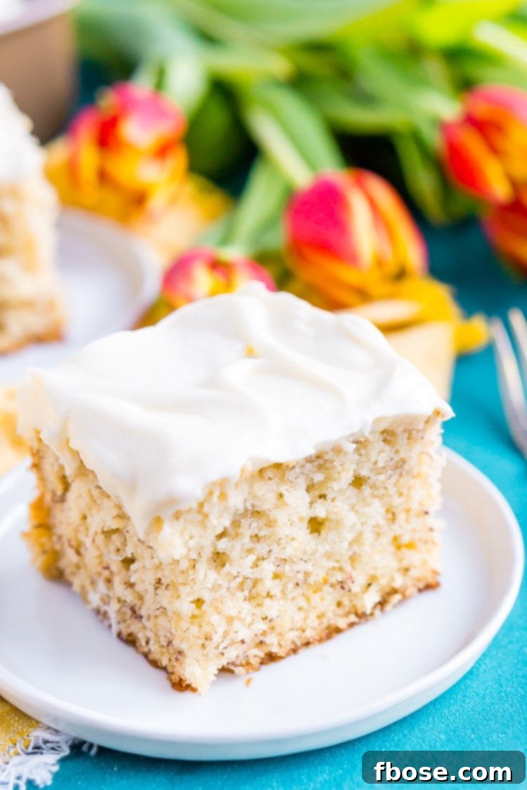 The ultimate moist and sweet banana cake cooling, ready for its tangy cream cheese frosting.