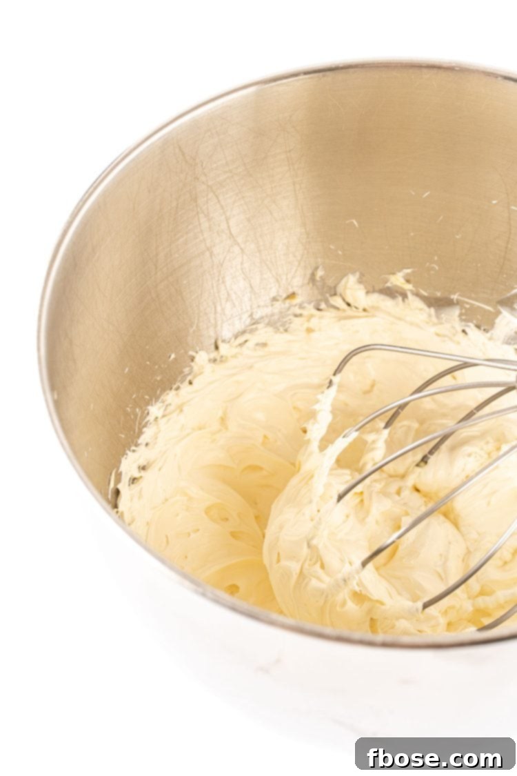 Russian buttercream in a mixing bowl.