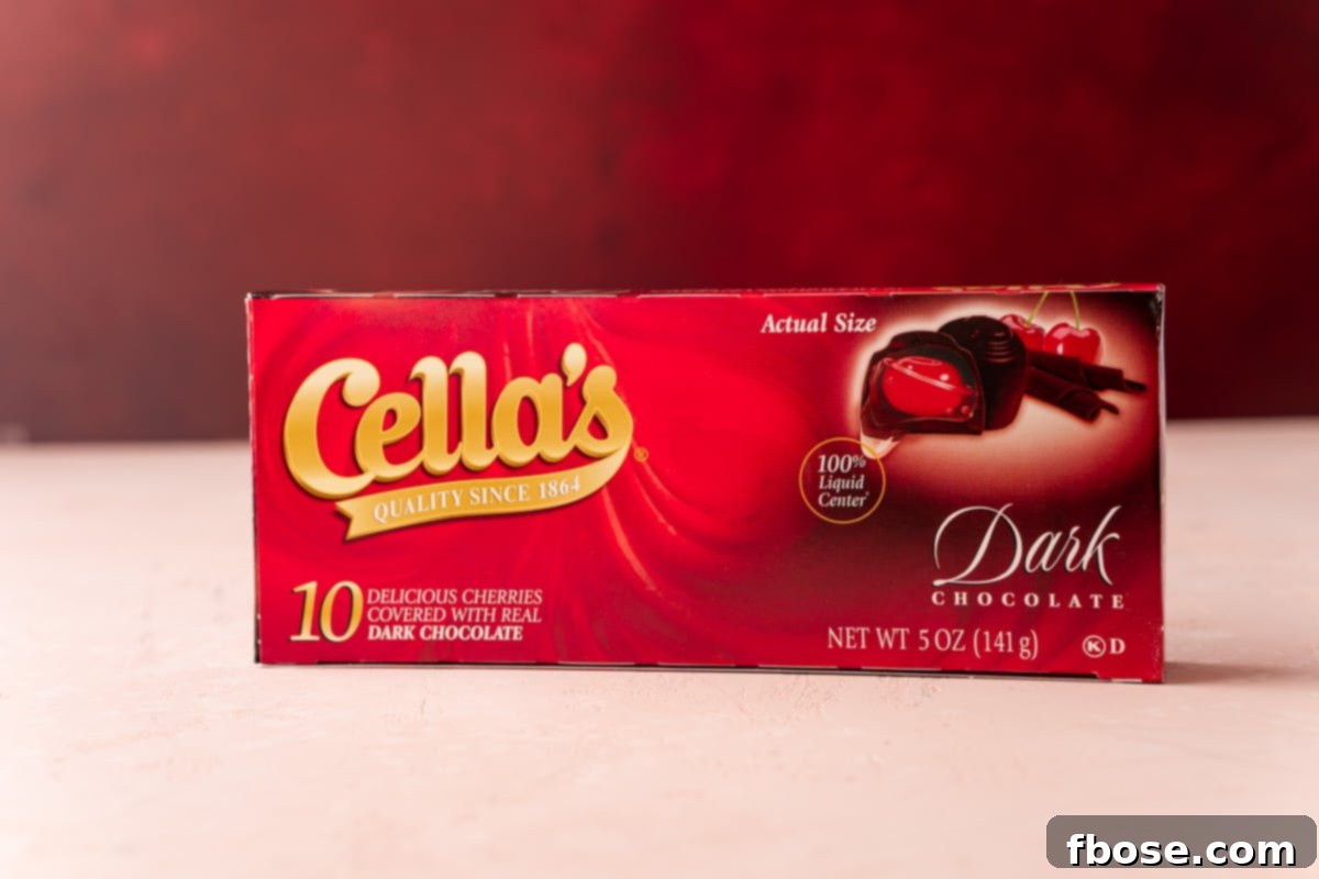 Cella's Cherry Cordial's in a box.