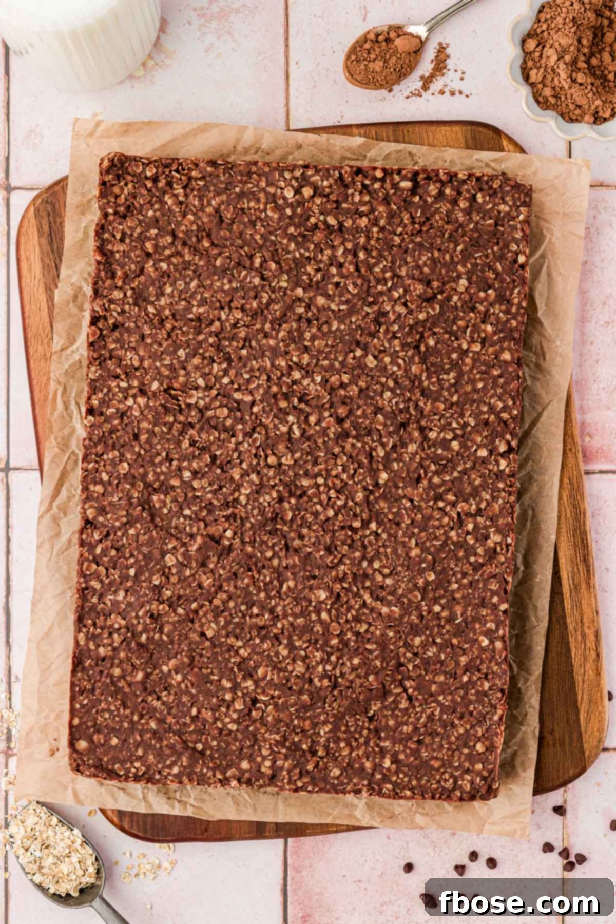 Effortless Fudgy Cookie Brownie Bars 7 Overhead photo of no bake cookie brownies.