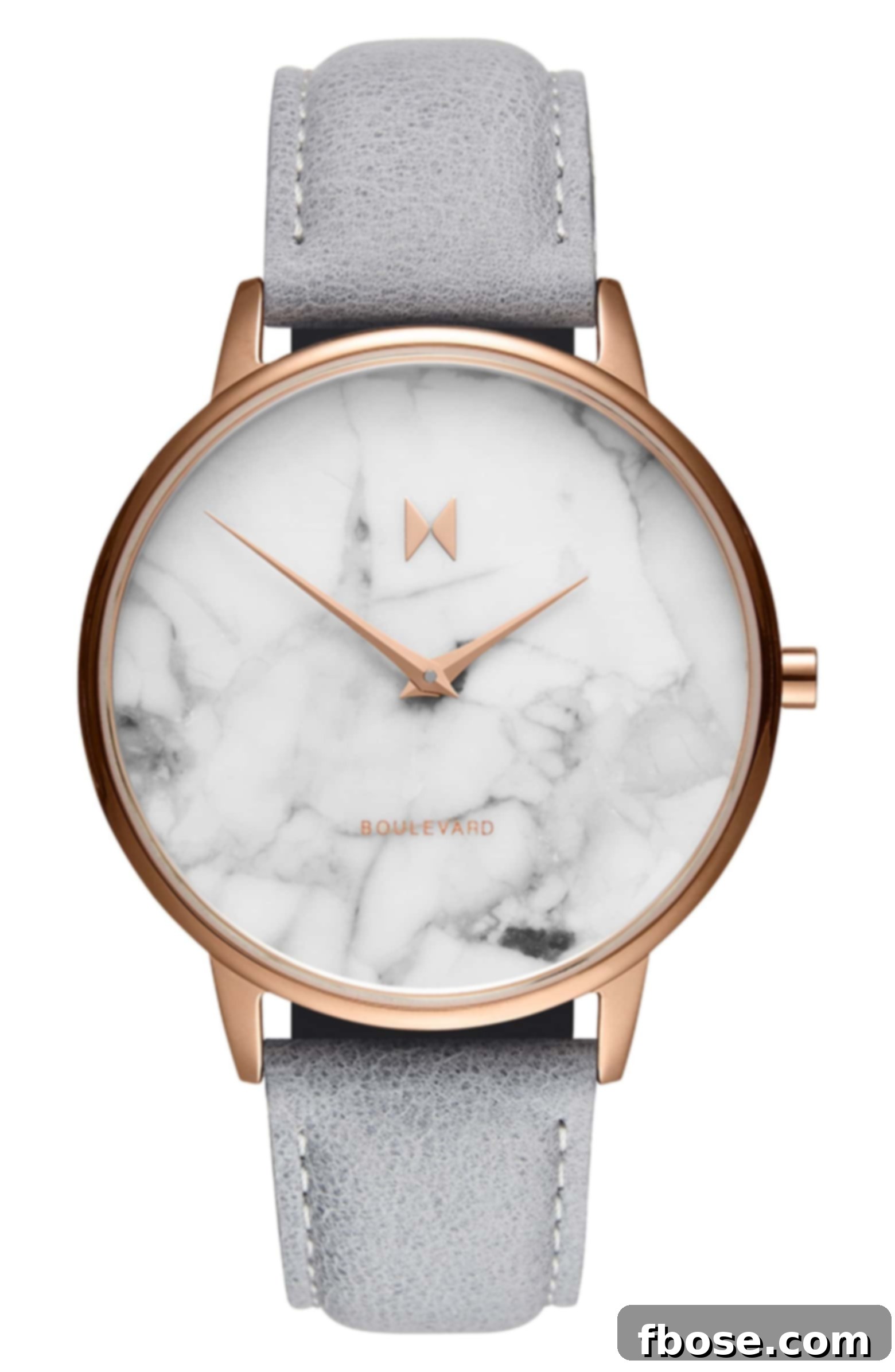 Elegant Boulevard Leather Strap Watch, a versatile timepiece for adding a touch of classic sophistication.