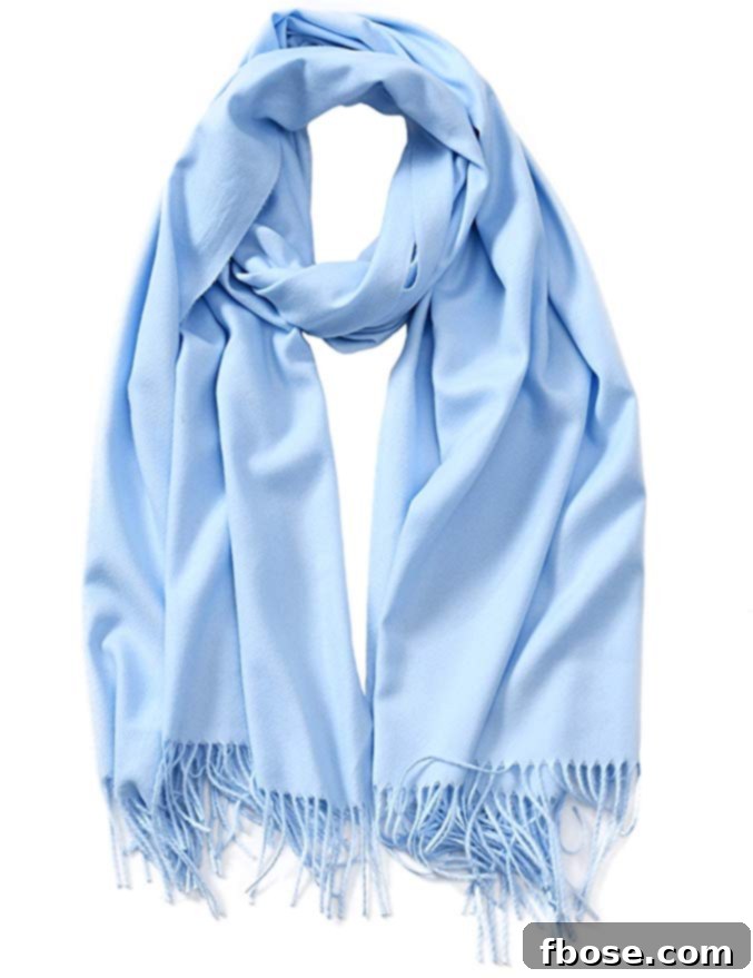 Luxurious Cindy & Wendy Soft Cashmere Feel Pashmina, offering elegance and warmth for any occasion.