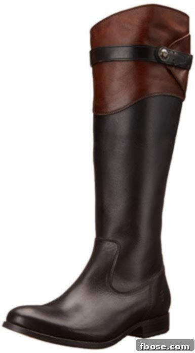 Classic FRYE Molly Riding Boot, a timeless knee-high boot that elevates any autumn or winter ensemble.