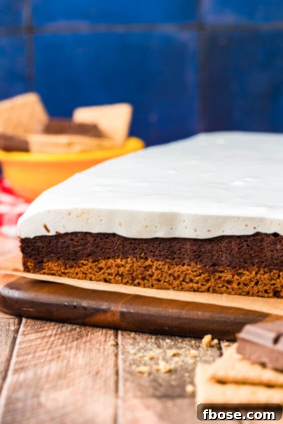 Marshmallow creme topped brownies.