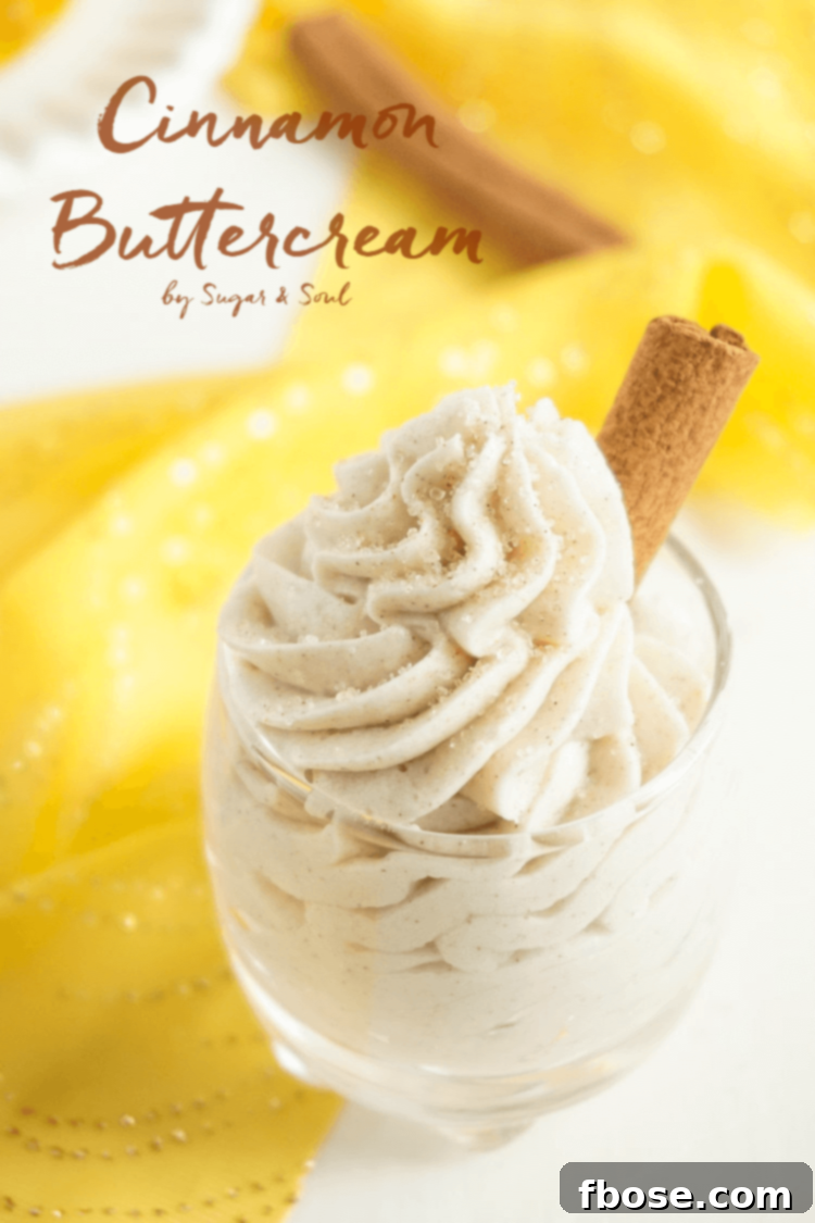 Delicious and easy homemade cinnamon buttercream frosting perfect for any dessert.