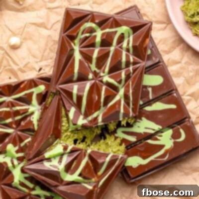 Overhead photo of Dubai Chocolate Bars on a piece of parchment paper.