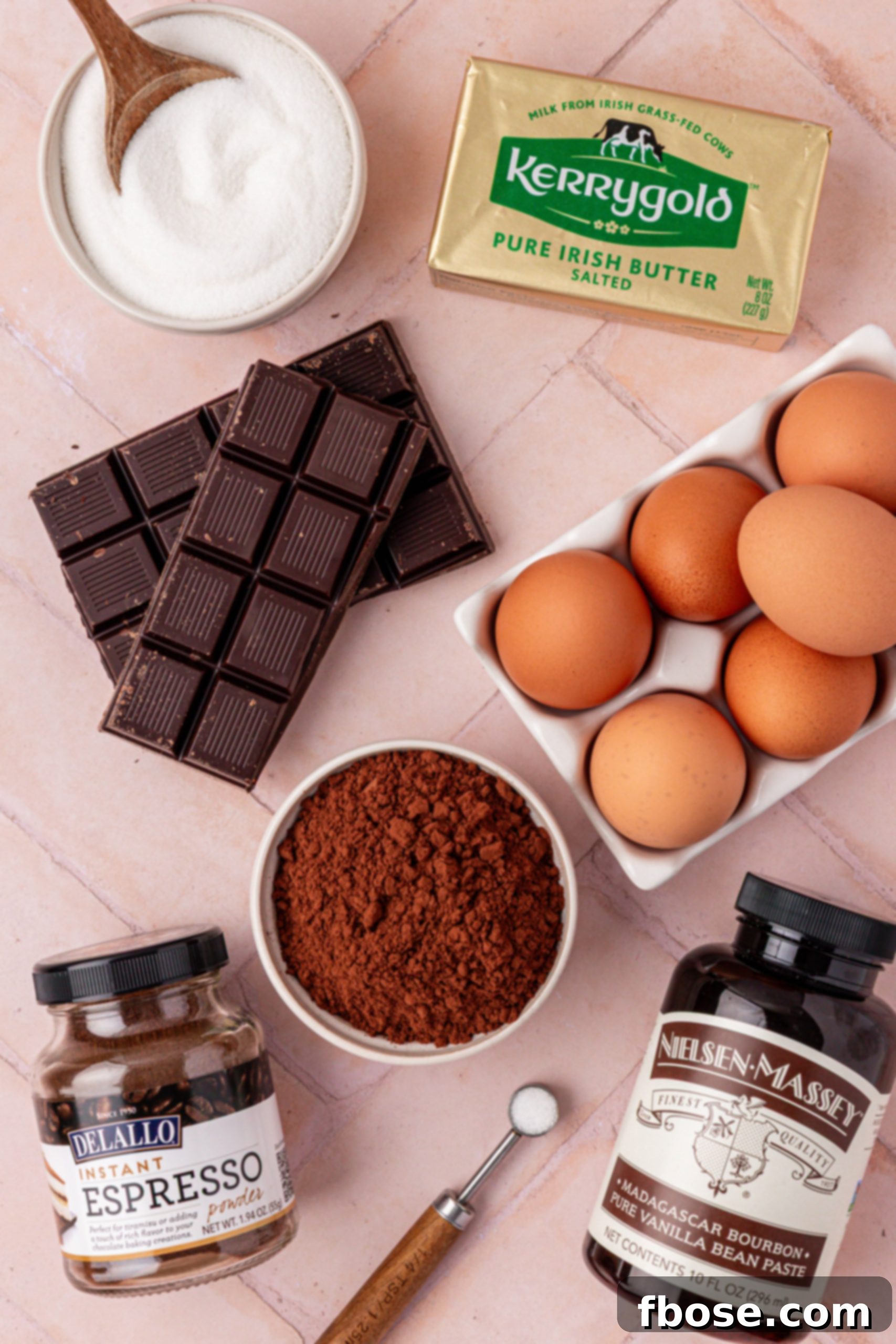 A delectable array of ingredients to craft your own Moelleux au Chocolat masterpiece.