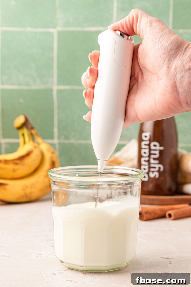 Make banana cold foam.
