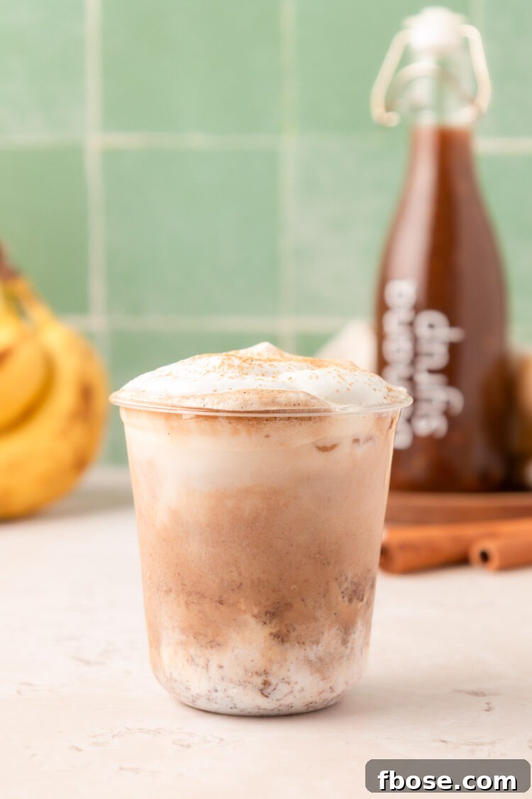 Top with banana cold foam.