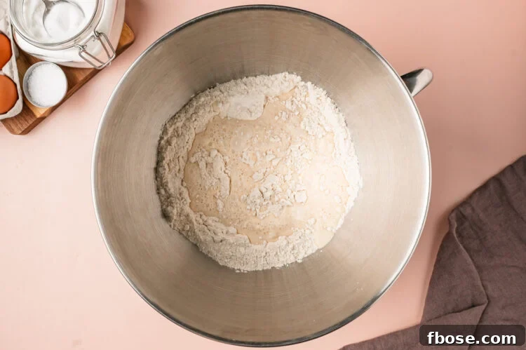 Add wet ingredients and mix.